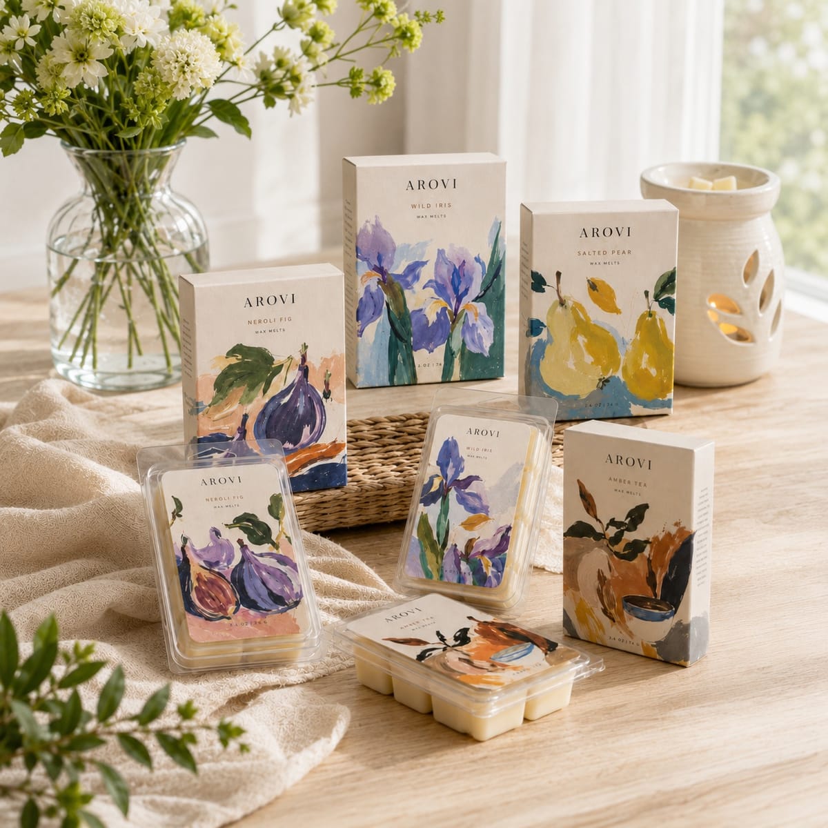 Soy Wax Melt Gift Set product presentation